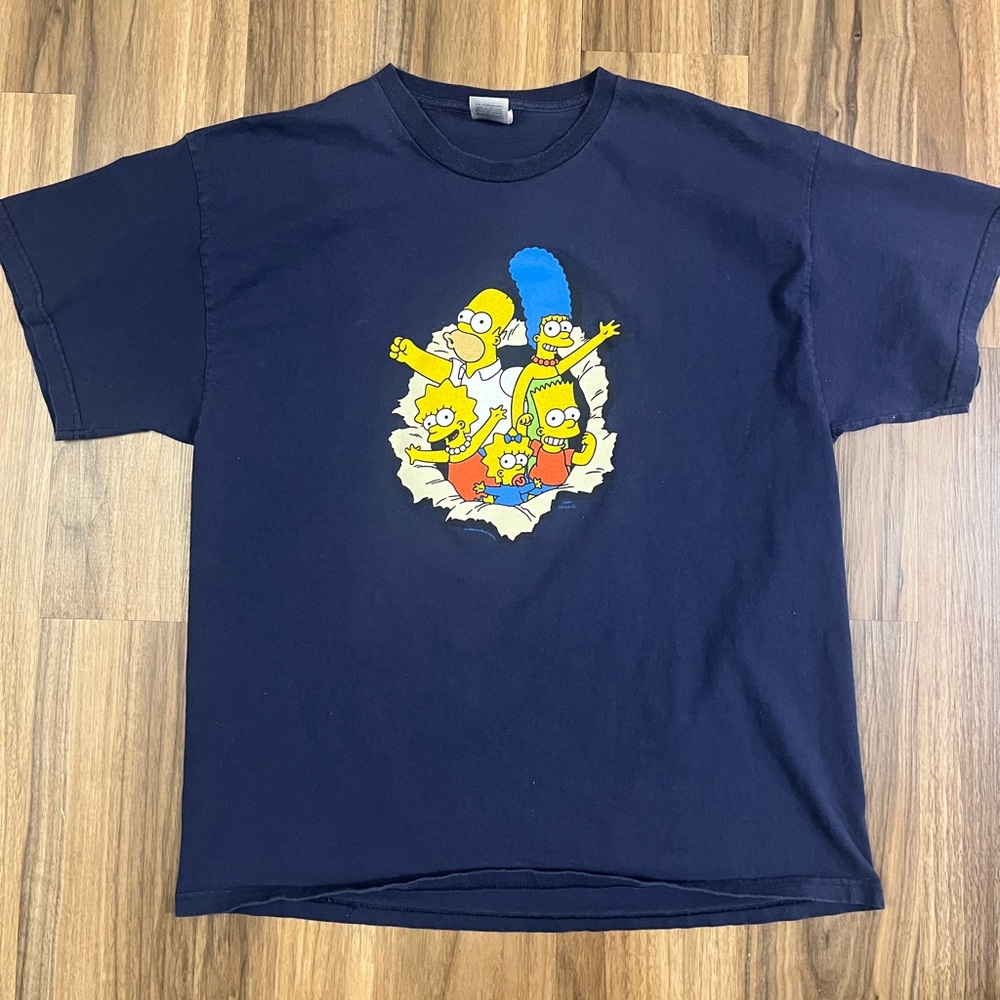 Vintage The Simpsons Family T-shirt XL Y2K Fox